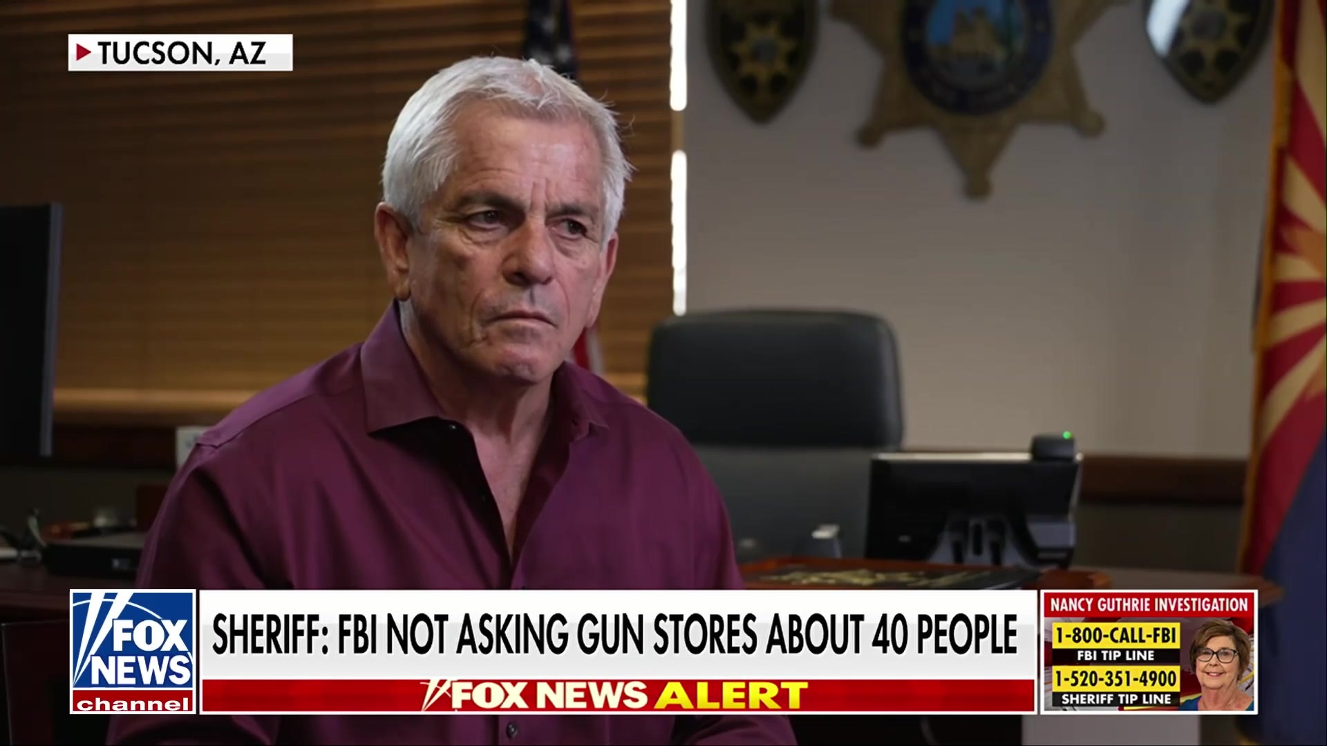 Sheriff denies, gun shop owner confirms FBI inquiry about 40 individuals in Nancy Guthrie investigation