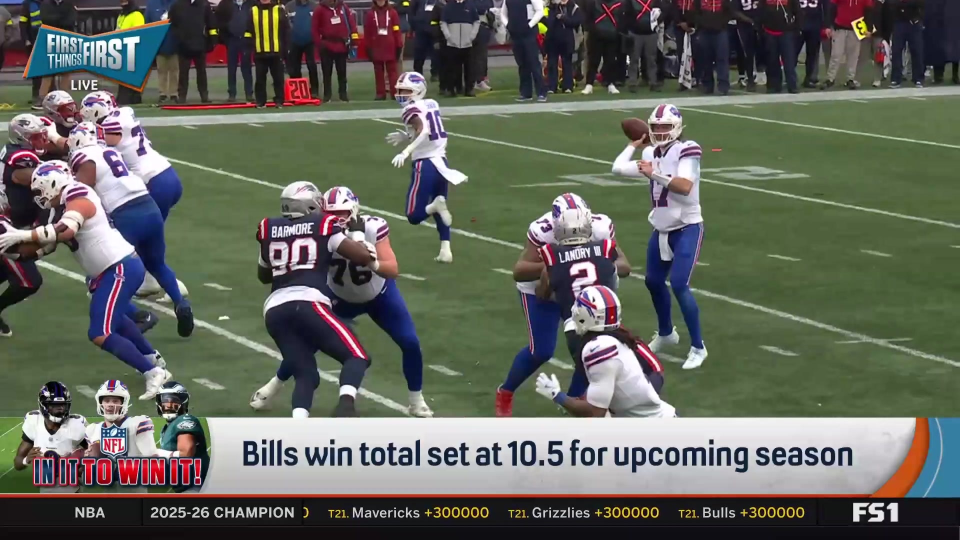 First Things First panel discusses Buffalo Bills' 2026 season win total