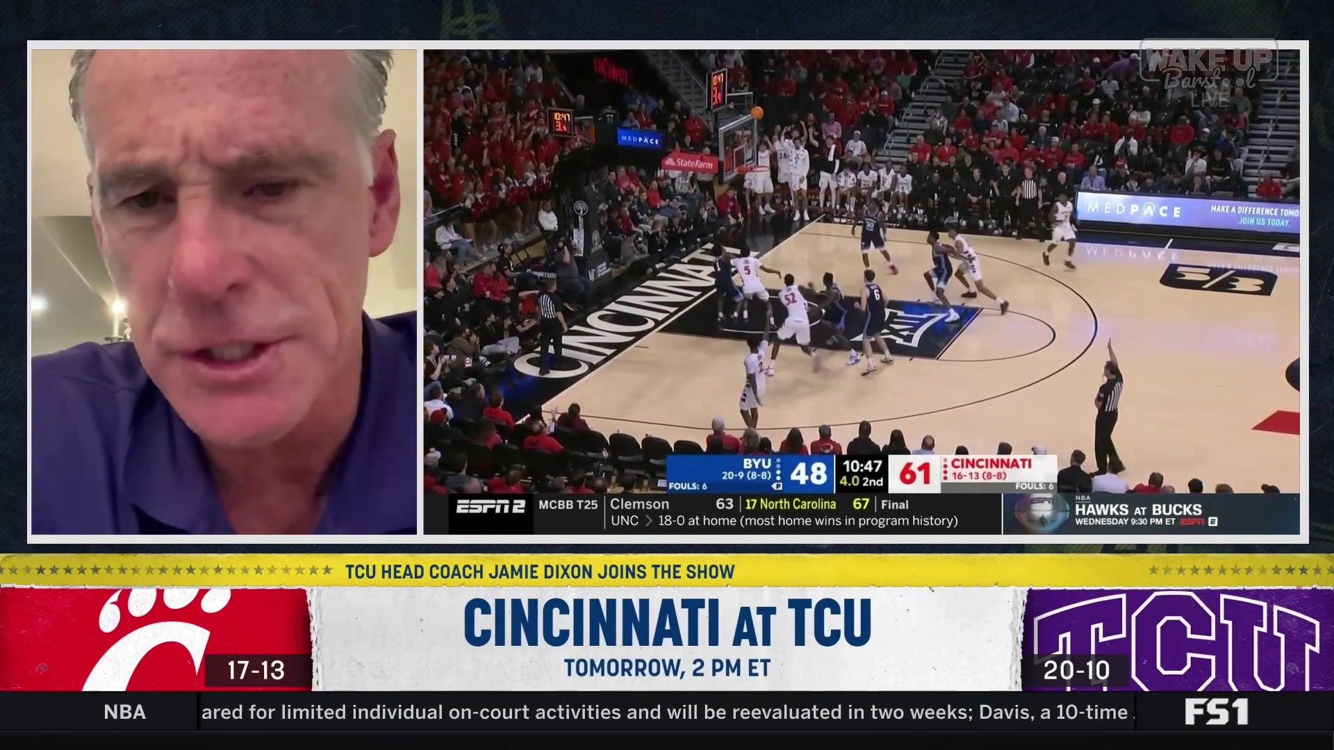 TCU Coach Jamie Dixon previews upcoming game against Cincinnati