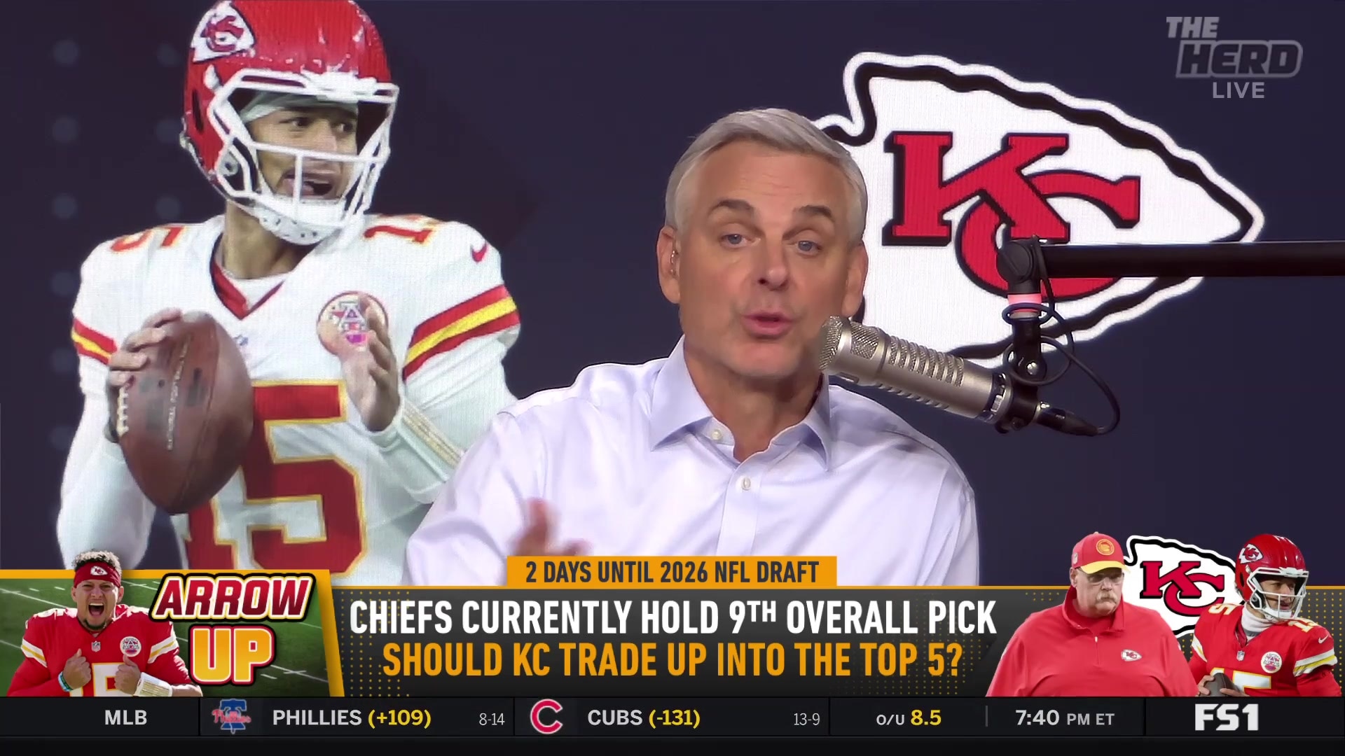 Colin Cowherd: Chiefs should trade up in NFL Draft
