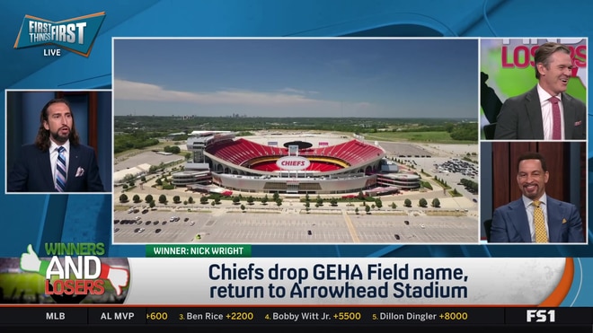 Nick Wright reacts to the Chiefs dropping GEHA Field name