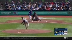 Marlins Pitcher Yuri Perez hits batter, gets injured