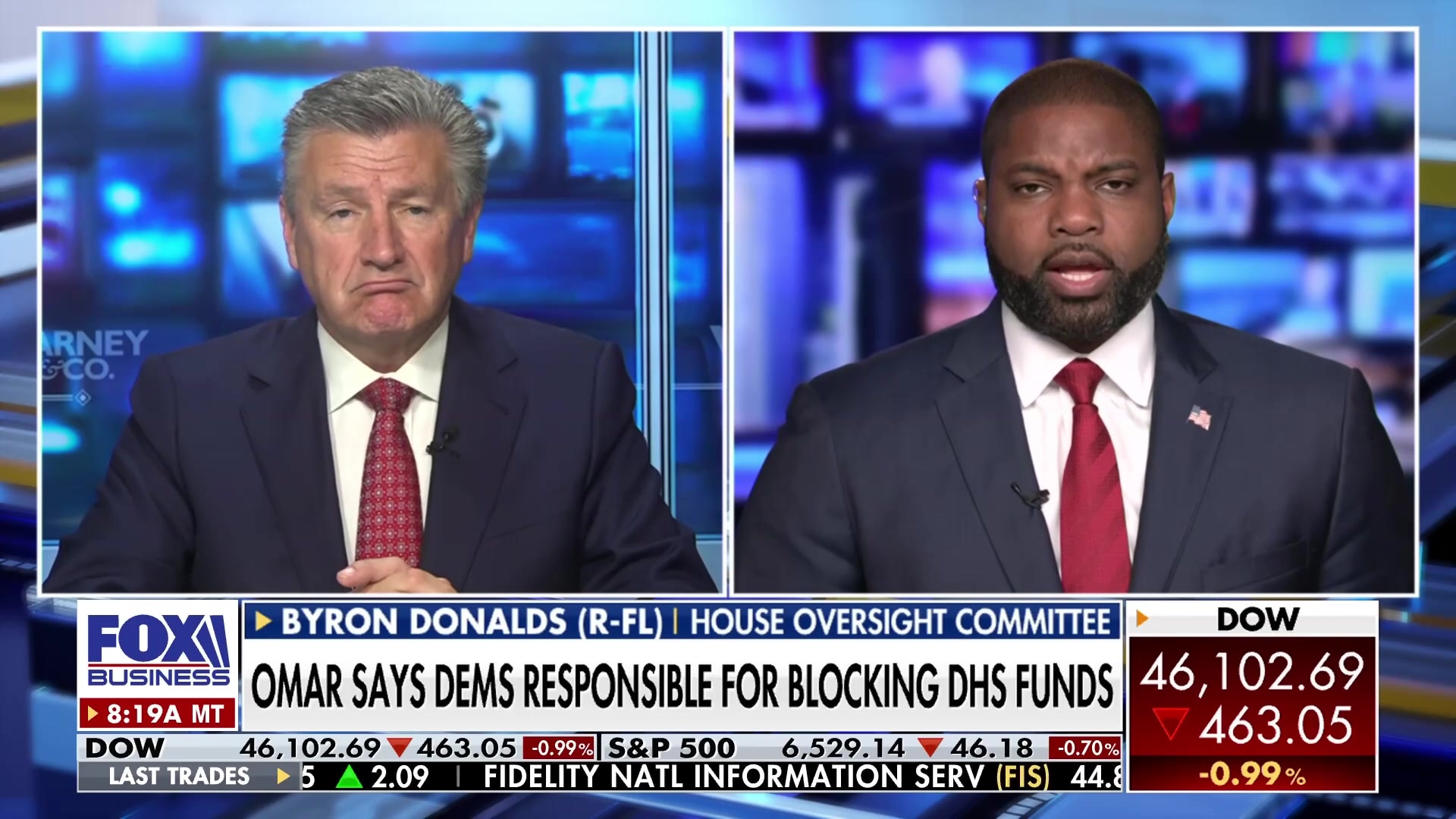 Byron Donalds criticizes Democrats' DHS funding tactics