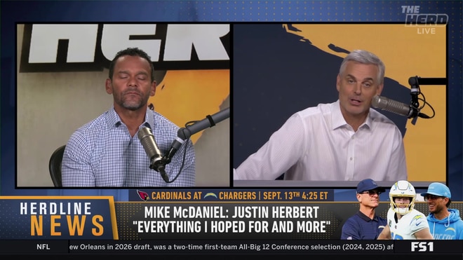 Colin Cowherd and Jason McIntyre debate Justin Herbert vs. Tua Tagovailoa