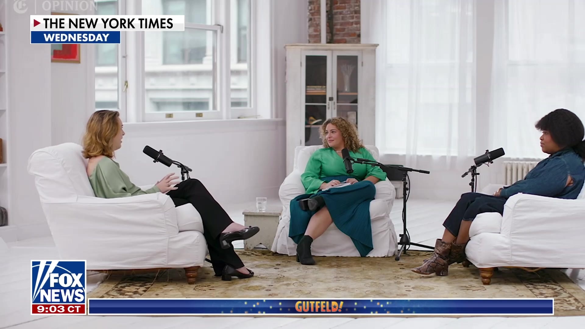 Gutfeld mocks 'woke' podcast, says he had 'first period' listening