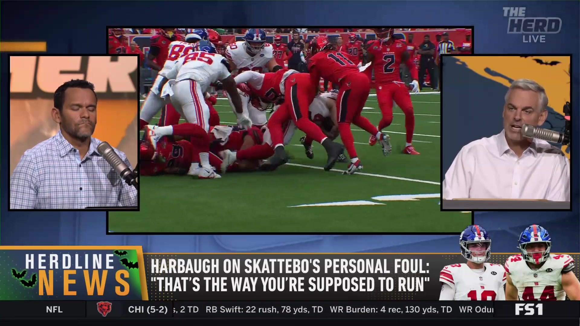 Watch Colin Cowherd and J-Mac react to John Harbaugh defending physical ...