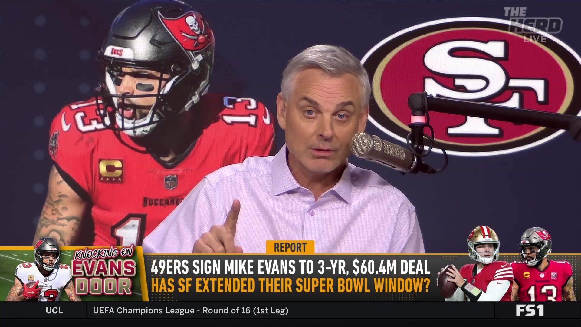 Colin Cowherd and Jason McIntyre question Mike Evans' move to 49ers