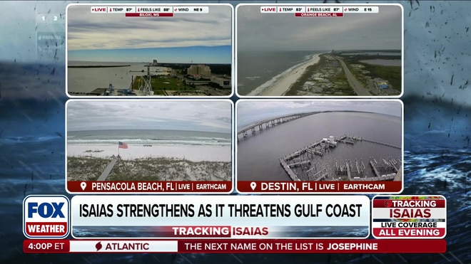 Evacuations ordered as Hurricane Isaias threatens the Gulf Coast