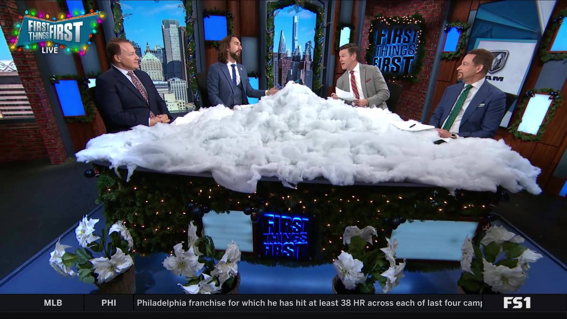 Holiday cheer and show intros on First Things First