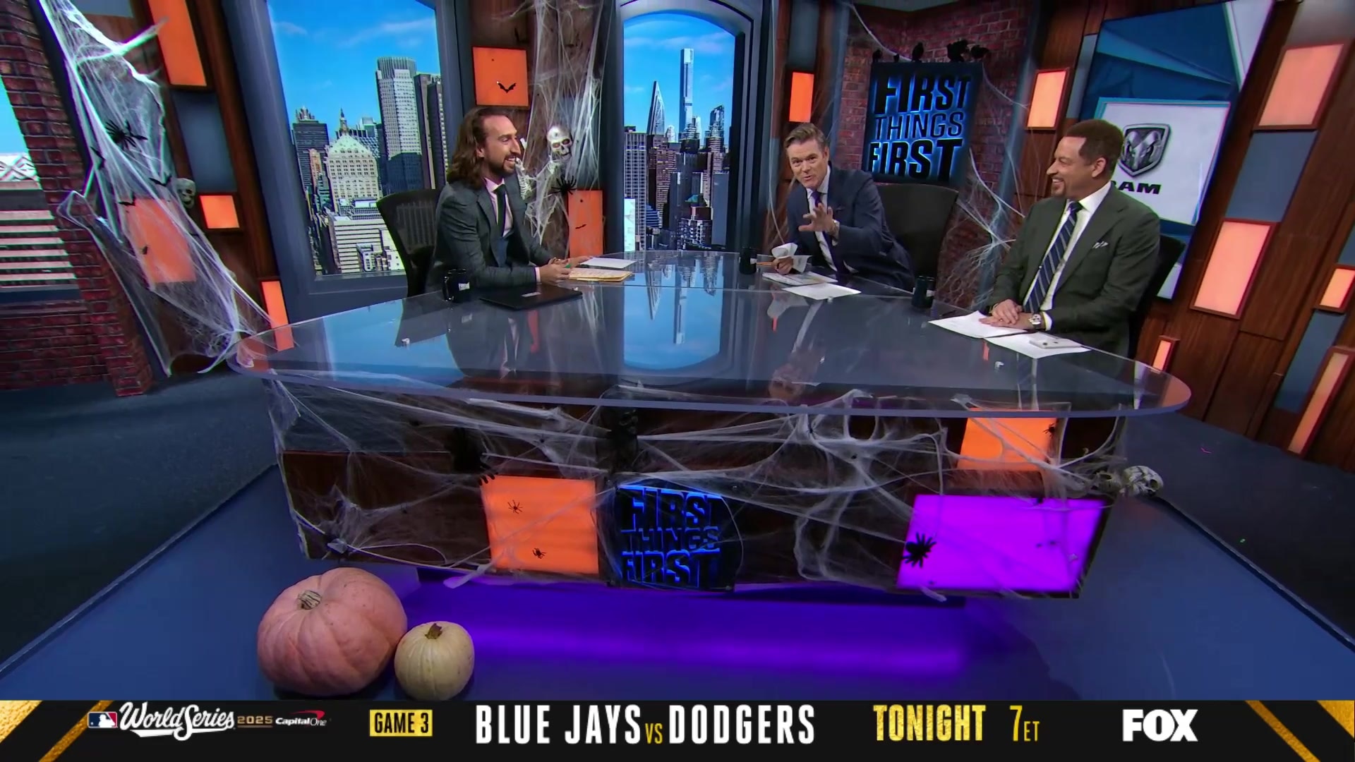 First Things First kicks off with Halloween decorations and unpredictable segments