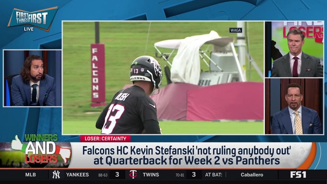 First Things First reacts to Falcons QB situation and Aaron Donald rumors