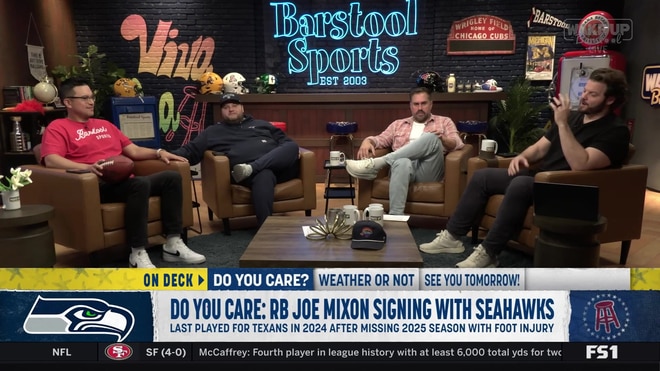 Barstool crew reacts to Joe Mixon signing with the Seahawks