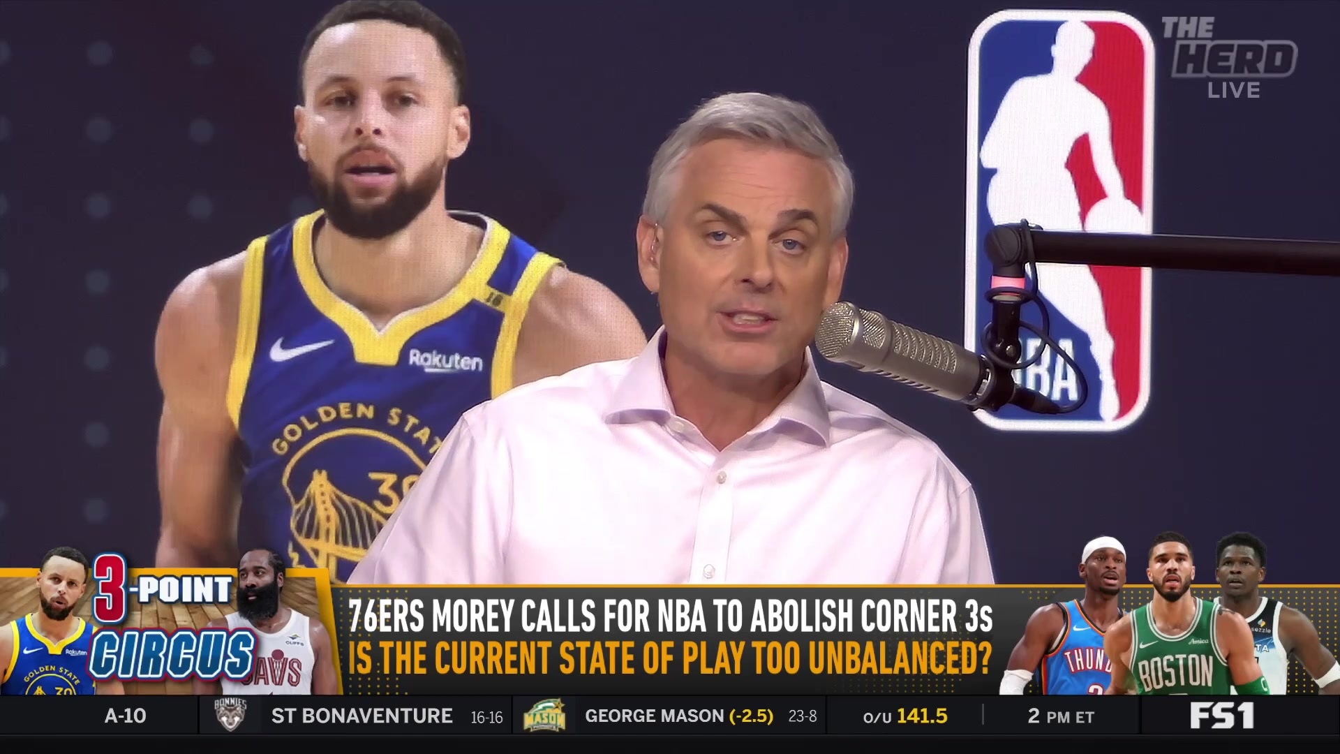 Colin Cowherd on why the NBA needs to rethink the 3-pointer