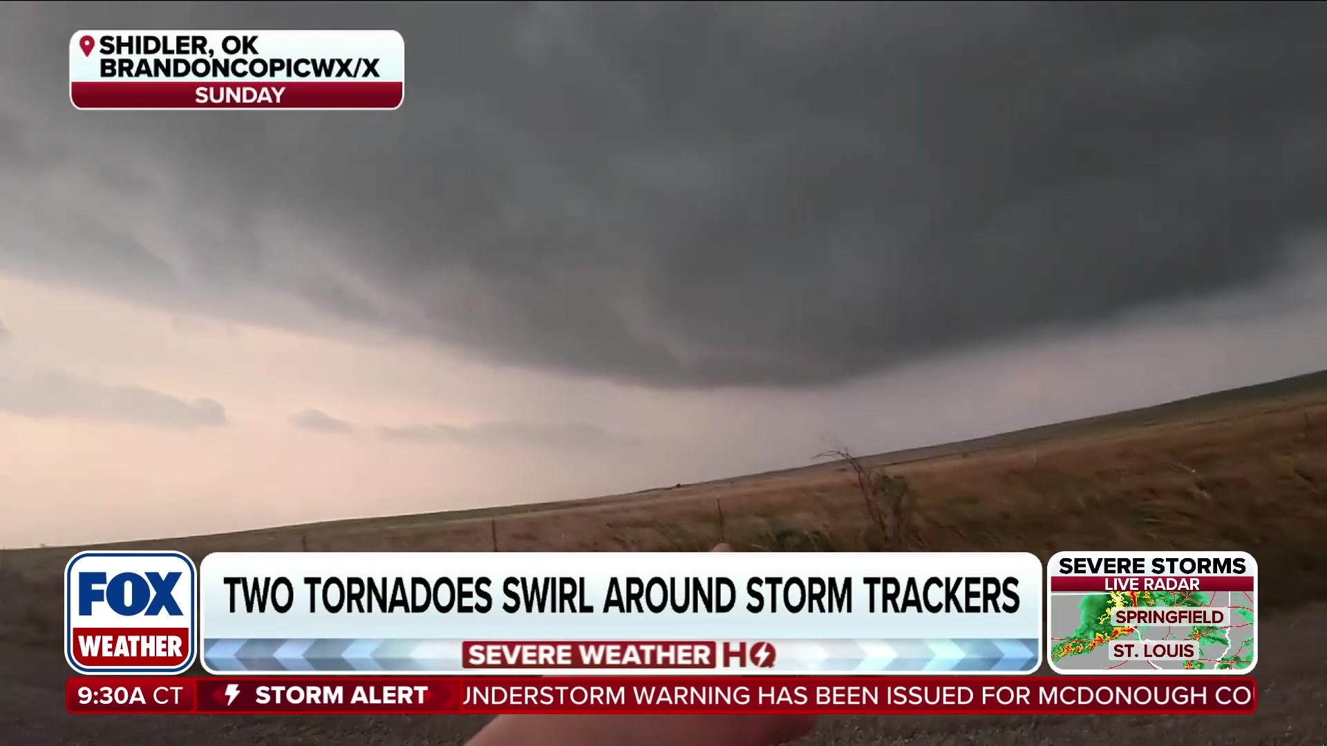 Storm Chaser Brandon Copic Reports on Two Oklahoma Tornadoes