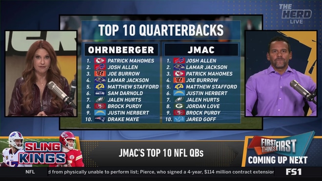 Jason McIntyre challenges Rich Ornberger's top 10 NFL quarterbacks list