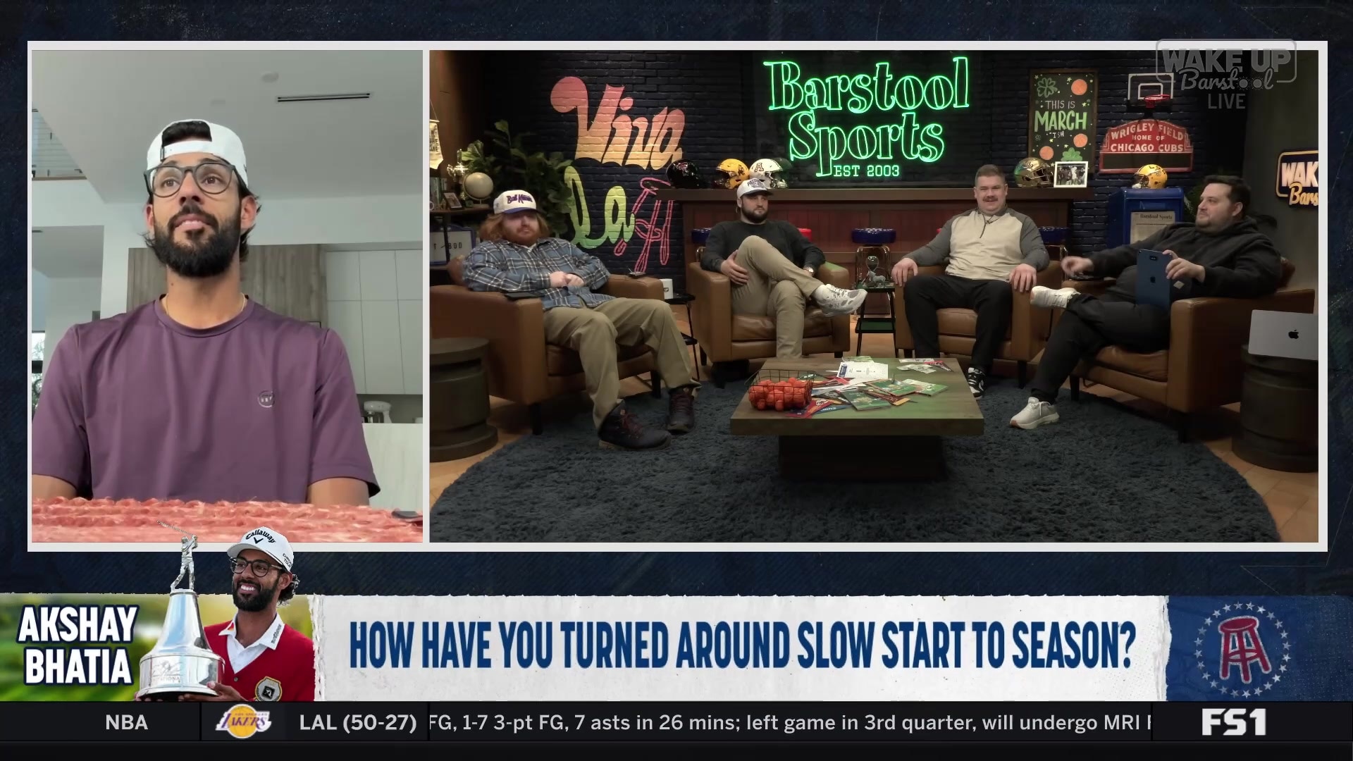 Akshay Bhatia's wife helped him turn around his slow start