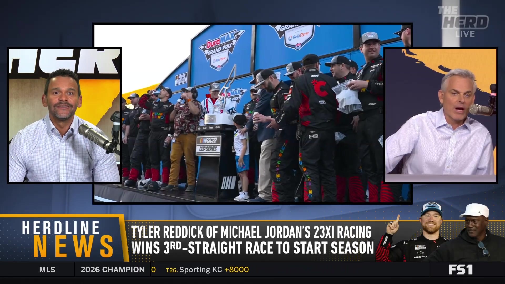Tyler Reddick wins third straight NASCAR race for Michael Jordan's 23XI Racing