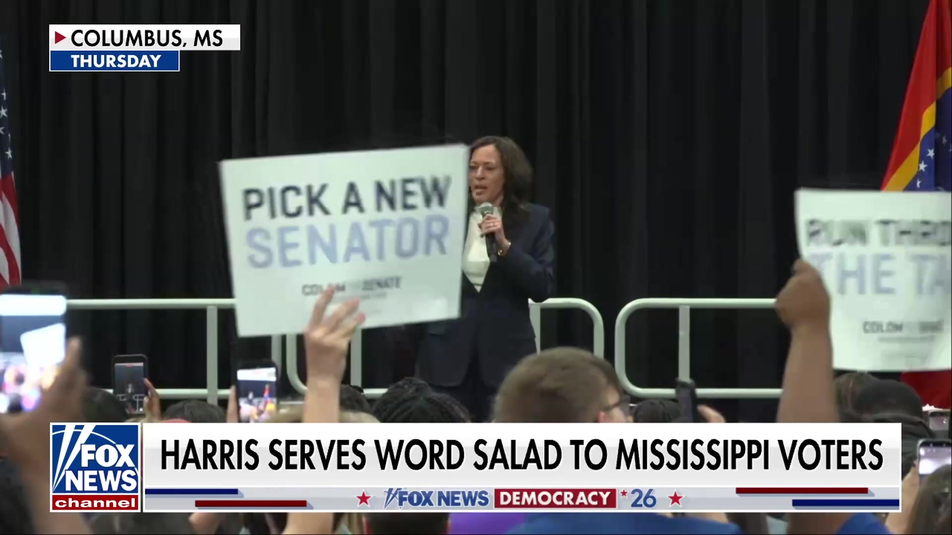 Watch Kamala Harris serves classic 'word salad' to Mississippi voters ...