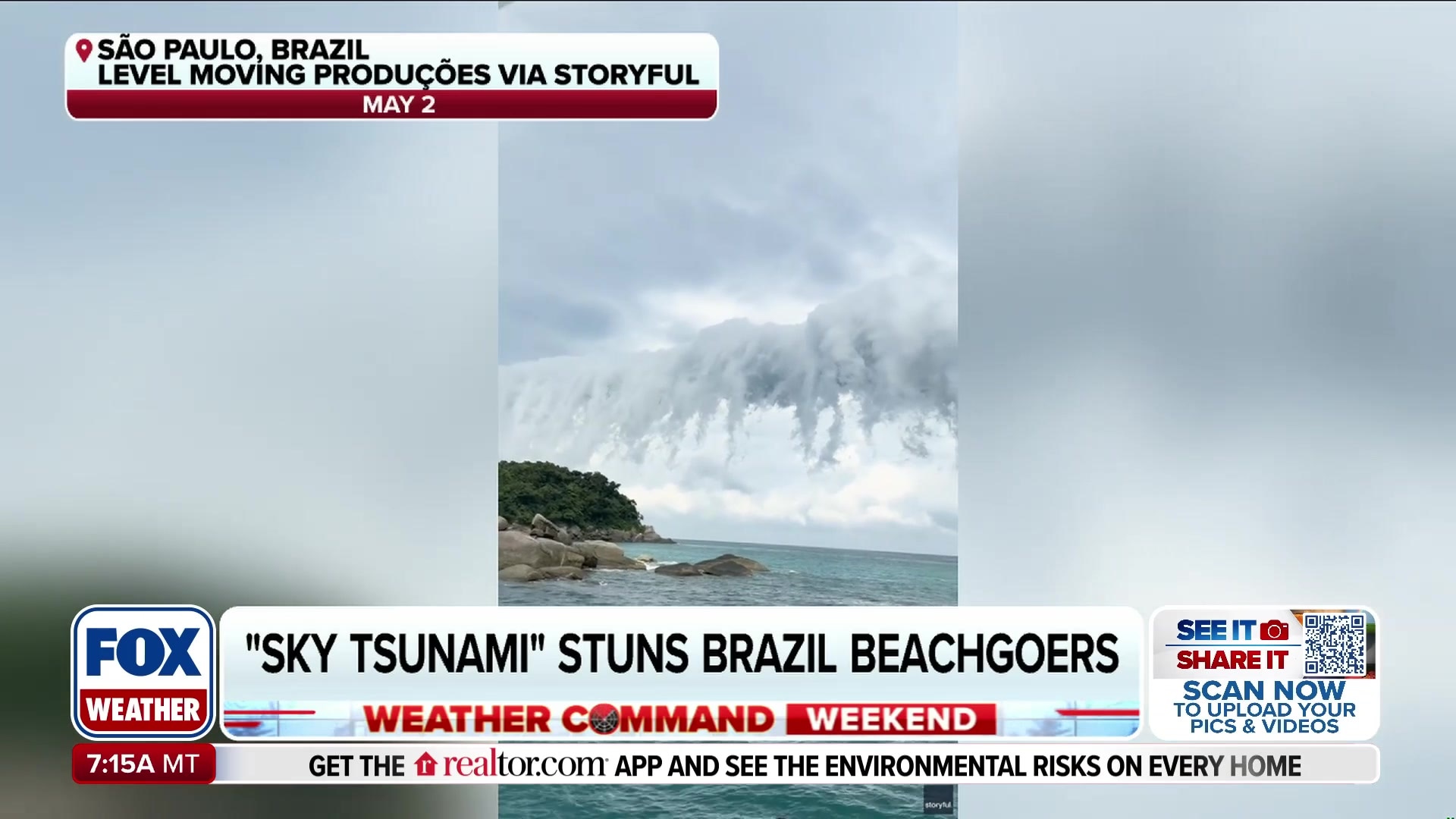 “Sky tsunami” stuns Brazil beachgoers