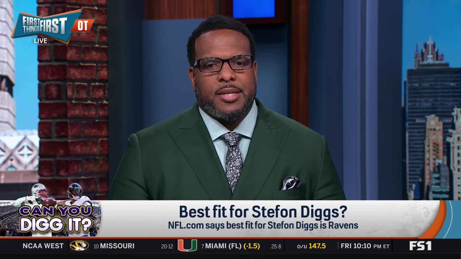 What's the best fit for Stefon Diggs? Ravens or Chargers?