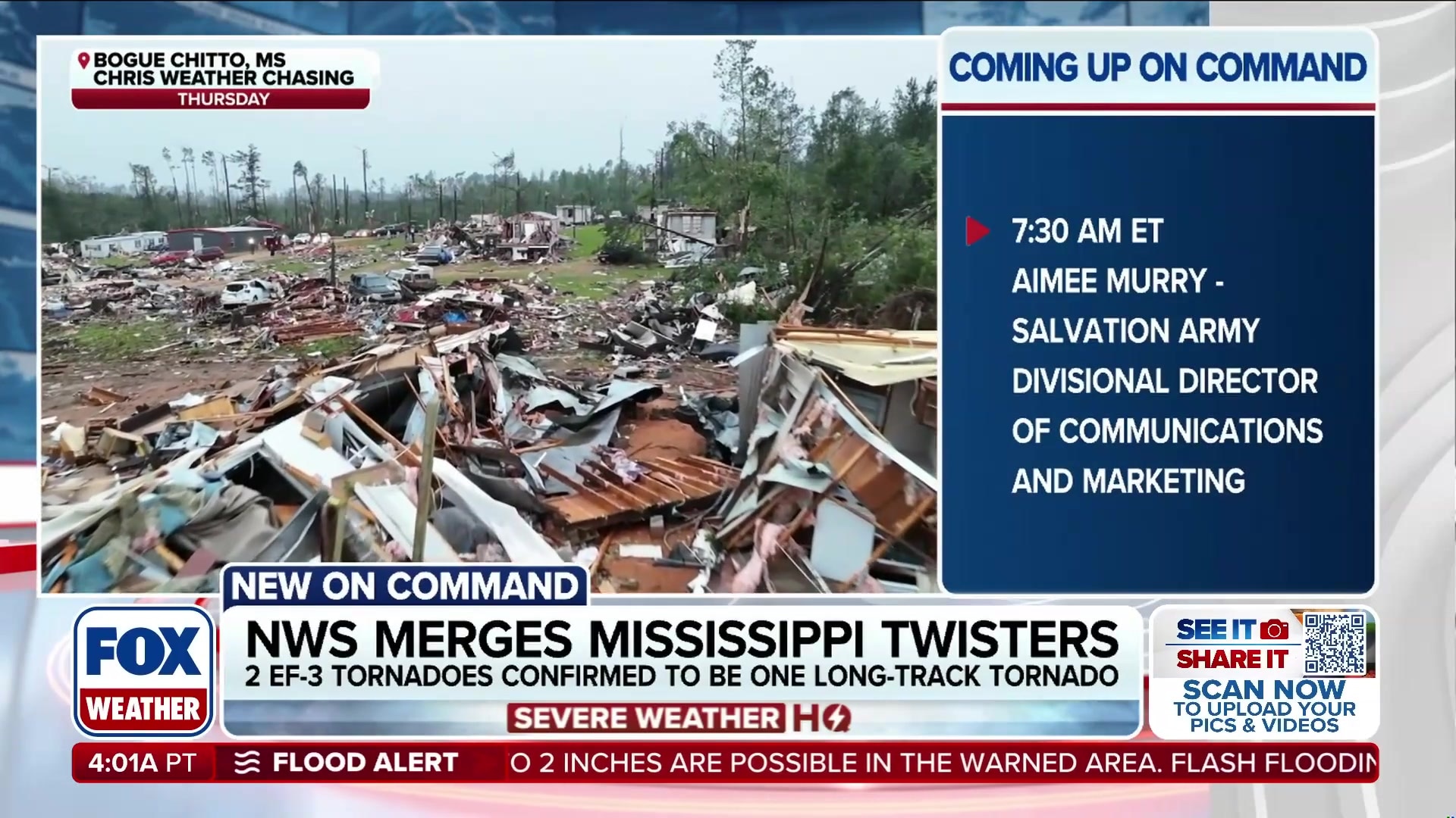 NWS confirms long-track EF-3 tornado devastation in Mississippi