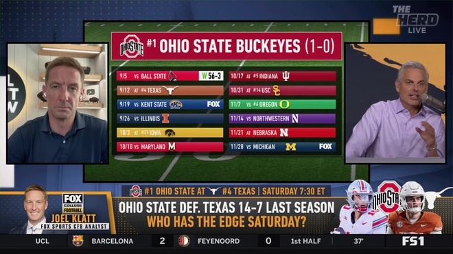 Joel Klatt previews the high-stakes matchup between Ohio State and Texas