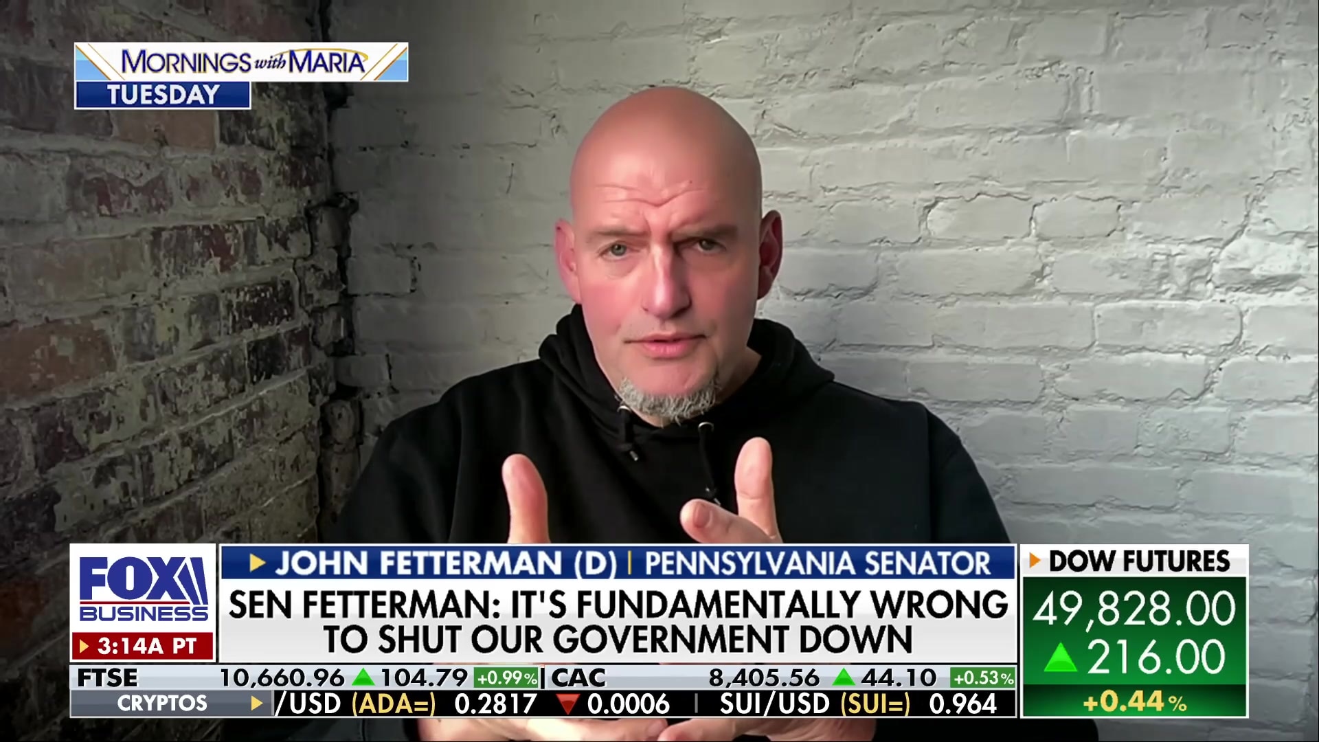 Sen. Fetterman calls government shutdown 'fundamentally wrong'