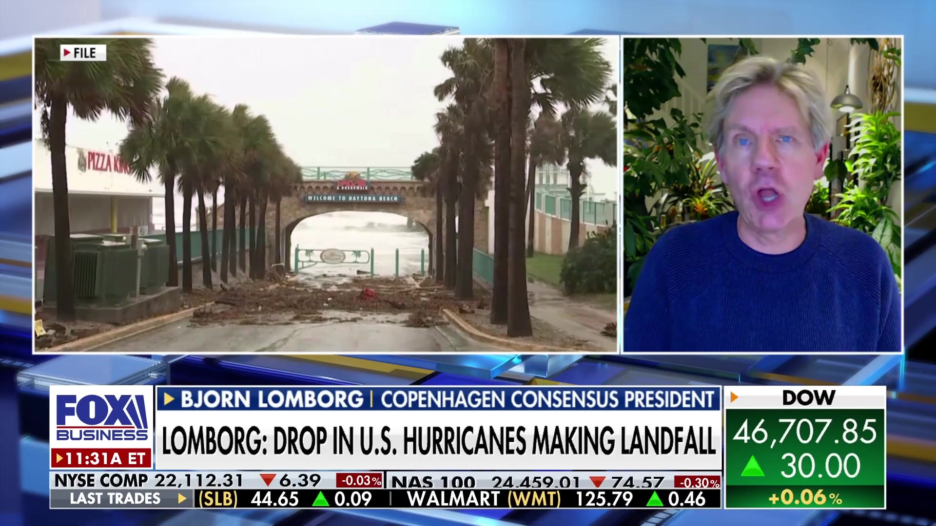 Bjorn Lomborg reveals decline in U.S. hurricane landfalls