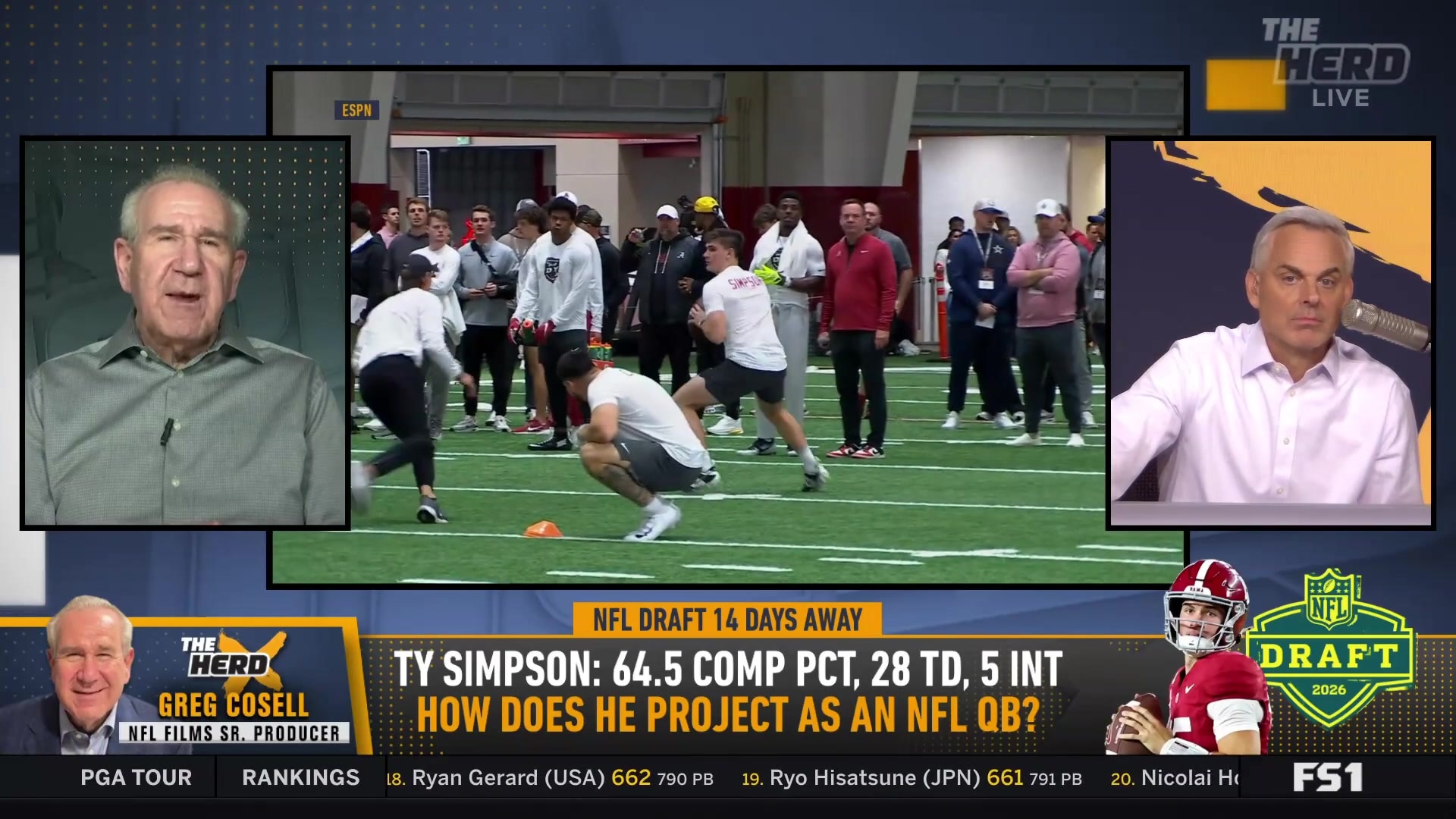 Greg Cosell on Ty Simpson's NFL QB projection