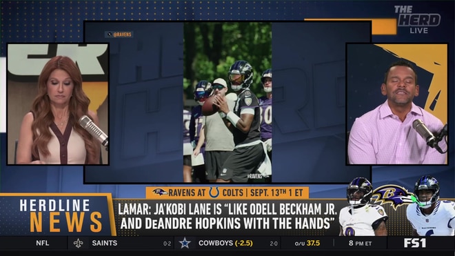 Lamar Jackson compares rookie Jacoby Lane to Odell Beckham Jr. and DeAndre Hopkins