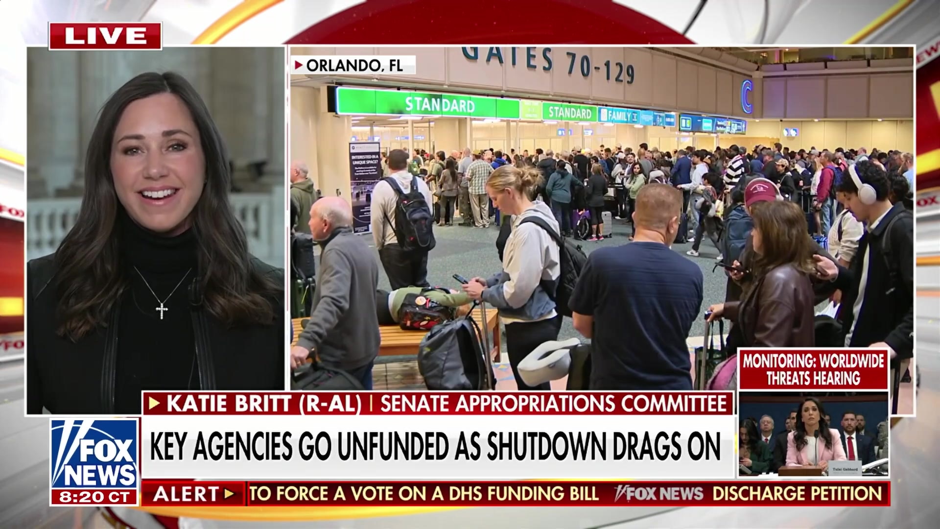 Senator Katie Britt criticizes Democrats for refusing to negotiate on DHS funding during shutdown