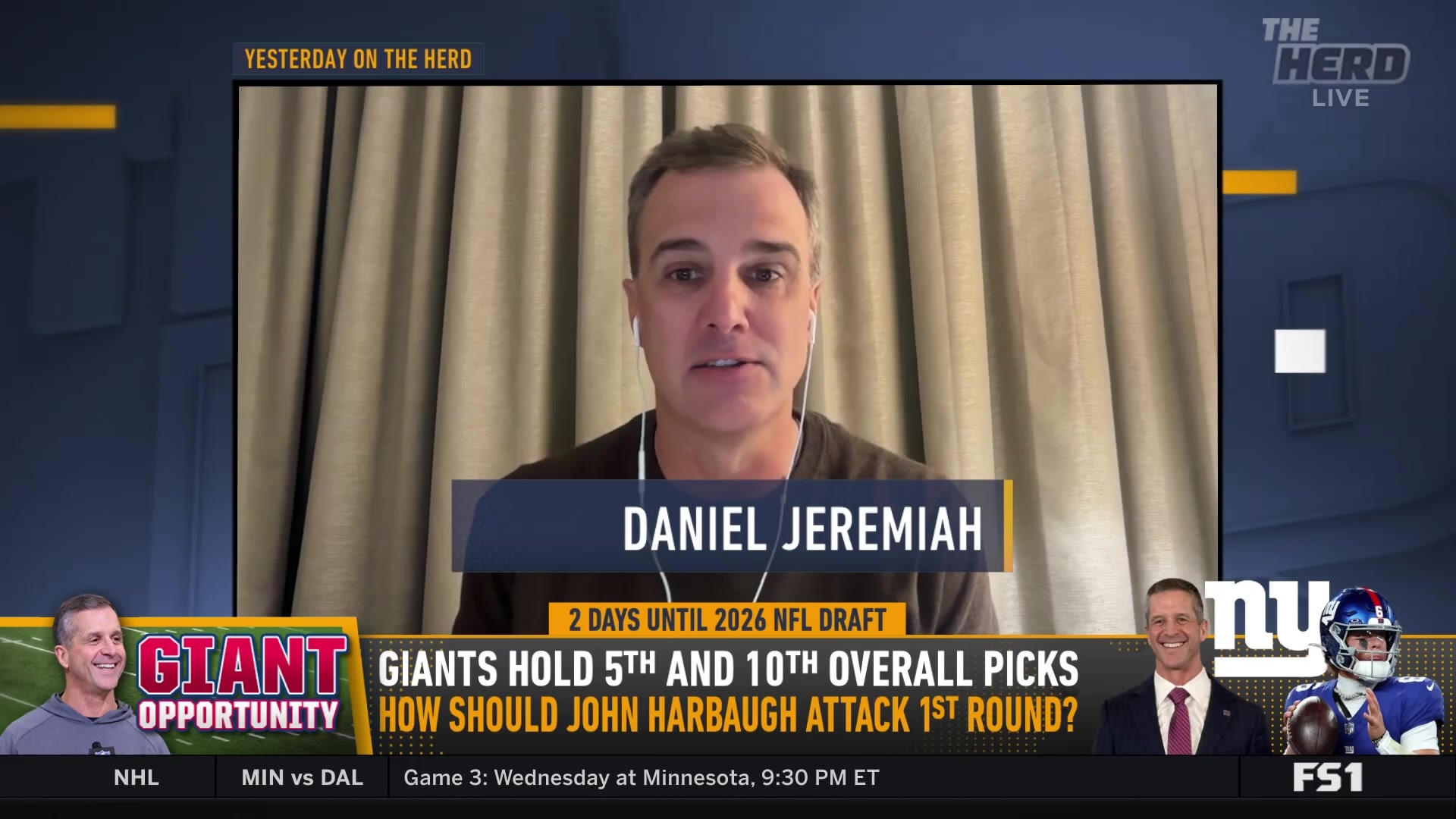 Daniel Jeremiah's Giants Draft: Statement Pick vs. O-Line