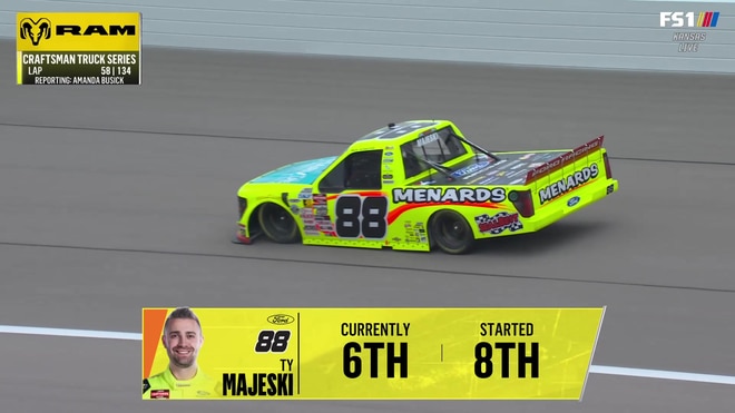 Ty Majeski's team debates rain strategy at Kansas Speedway