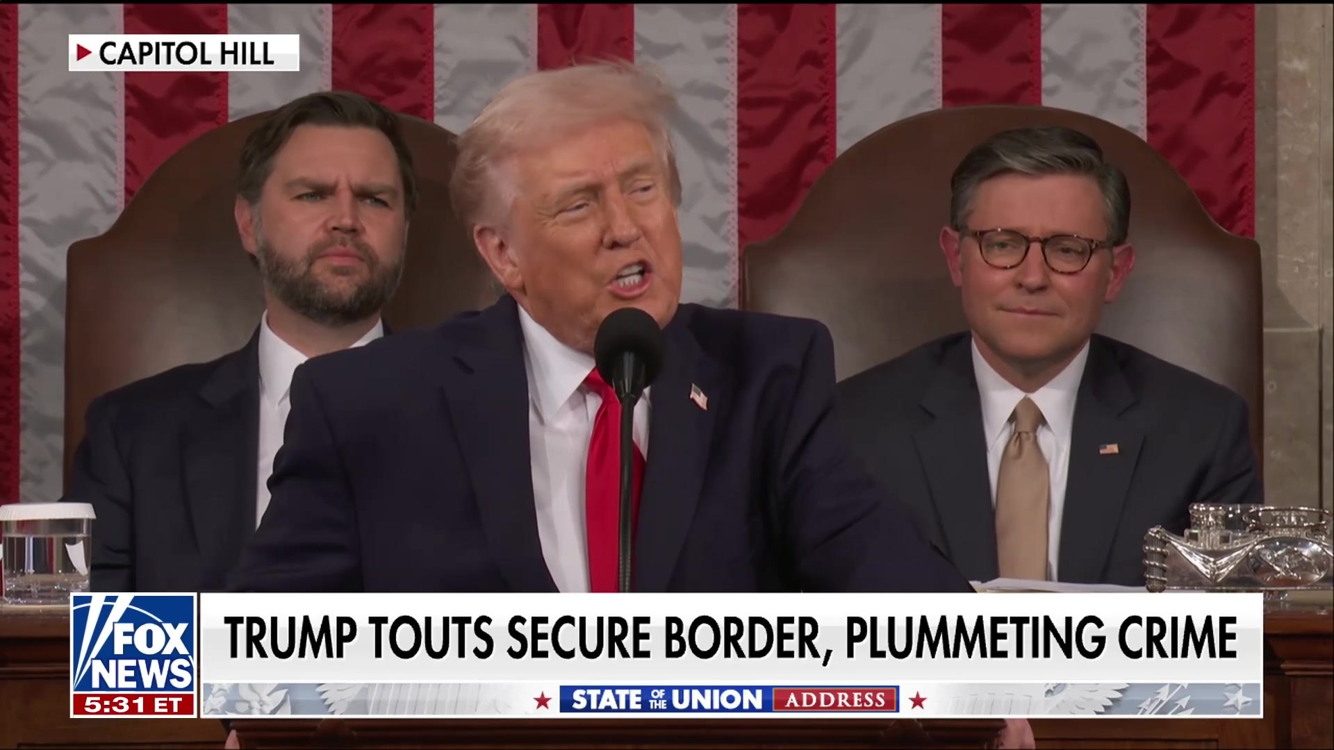 Watch Donald Trump touts secure border and plummeting crime rates ...
