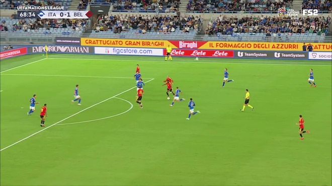 Dodi Lukebakio doubles Belgium's lead with a spectacular strike