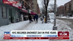 NYC records snowiest day in five years