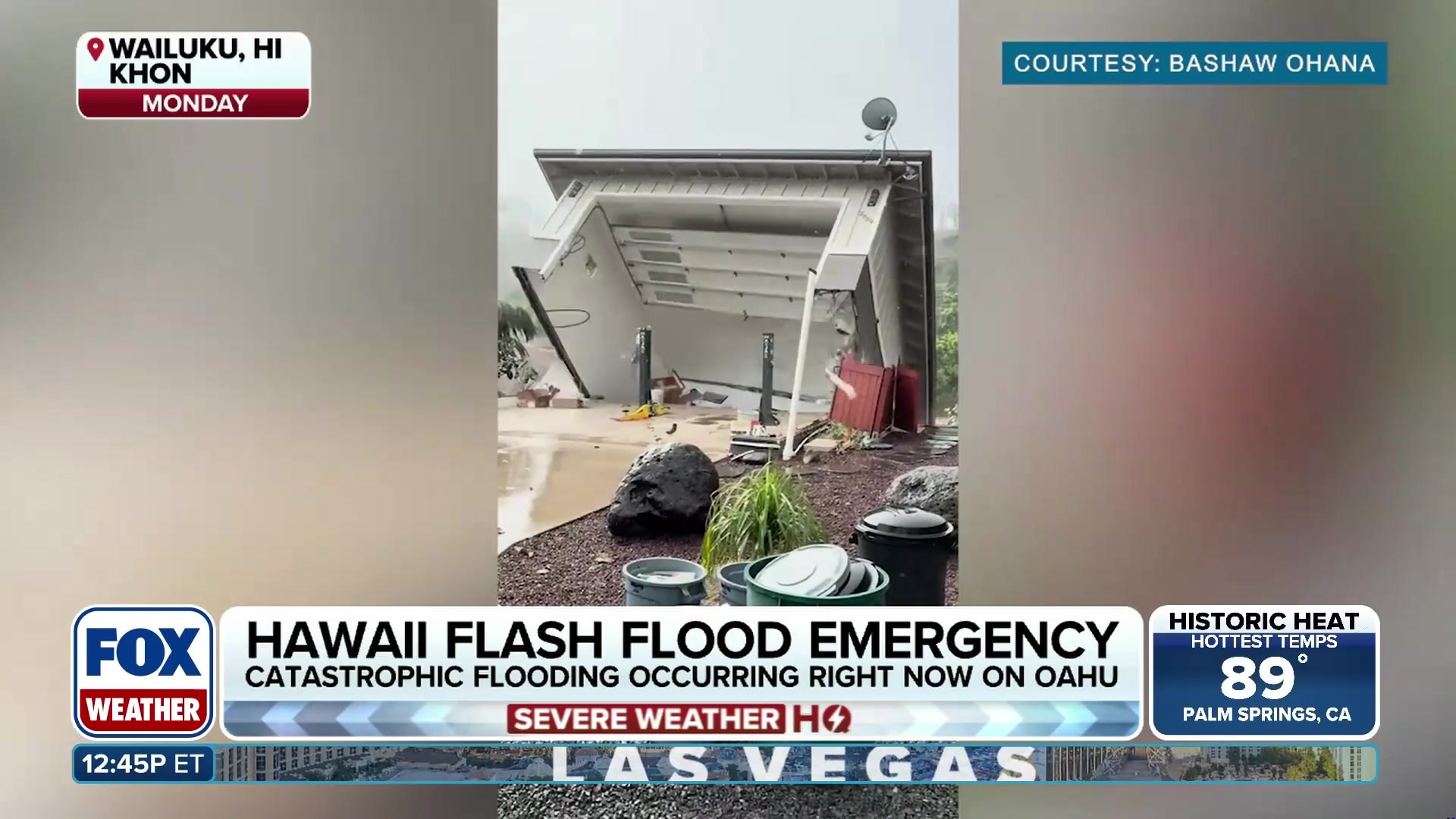 Catastrophic flash flooding emergency ongoing in Hawaii
