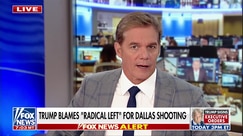 President Trump blames 'radical left' for Dallas shooting; White House urges curb on anti-ICE rhetoric