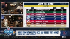 Which NFL team had the best first round with multiple picks?
