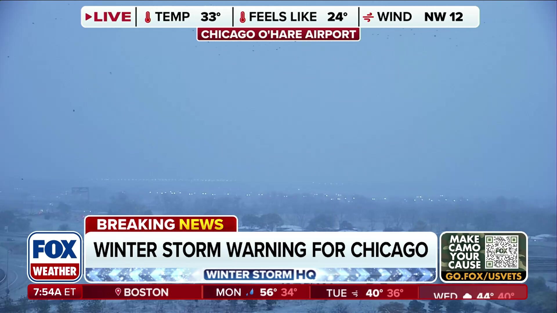 Heavy snow observed at Chicago O'Hare as lake-effect snow threat looms