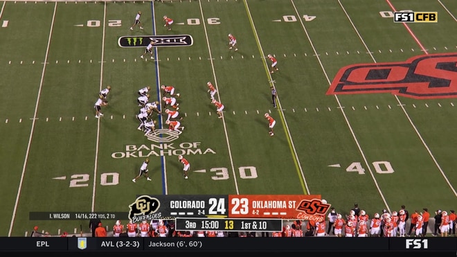 Jerry Lawson forces fumble, Quinton Hammonds recovers for Oklahoma State