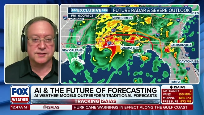 James Franklin explains the difference between AI and physics-based weather models
