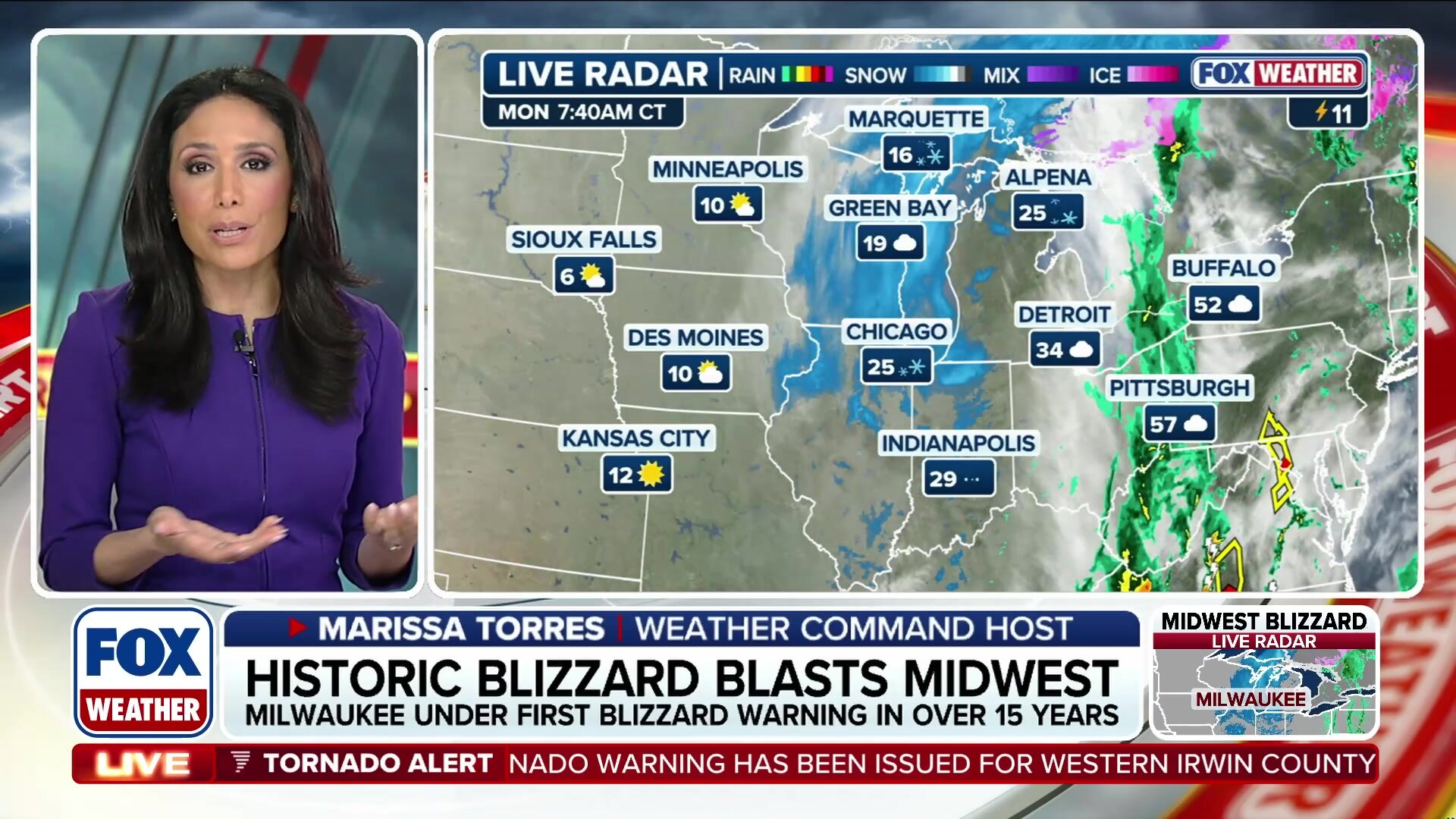 Over 3 feet of snow recorded in parts of Michigan amid Midwest blizzard
