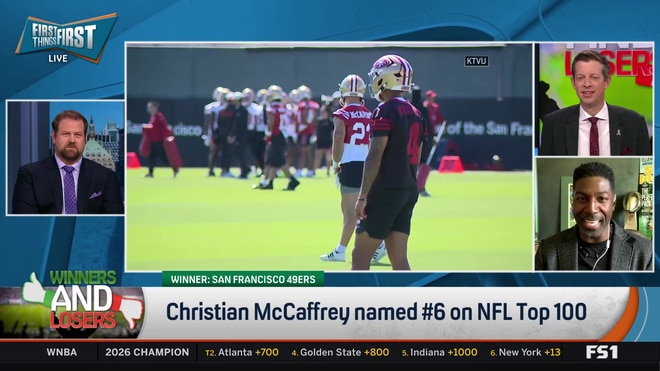 Christian McCaffrey lands at #6 on the NFL Top 100
