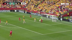 Fabian Rieder unleashes a powerful shot on target