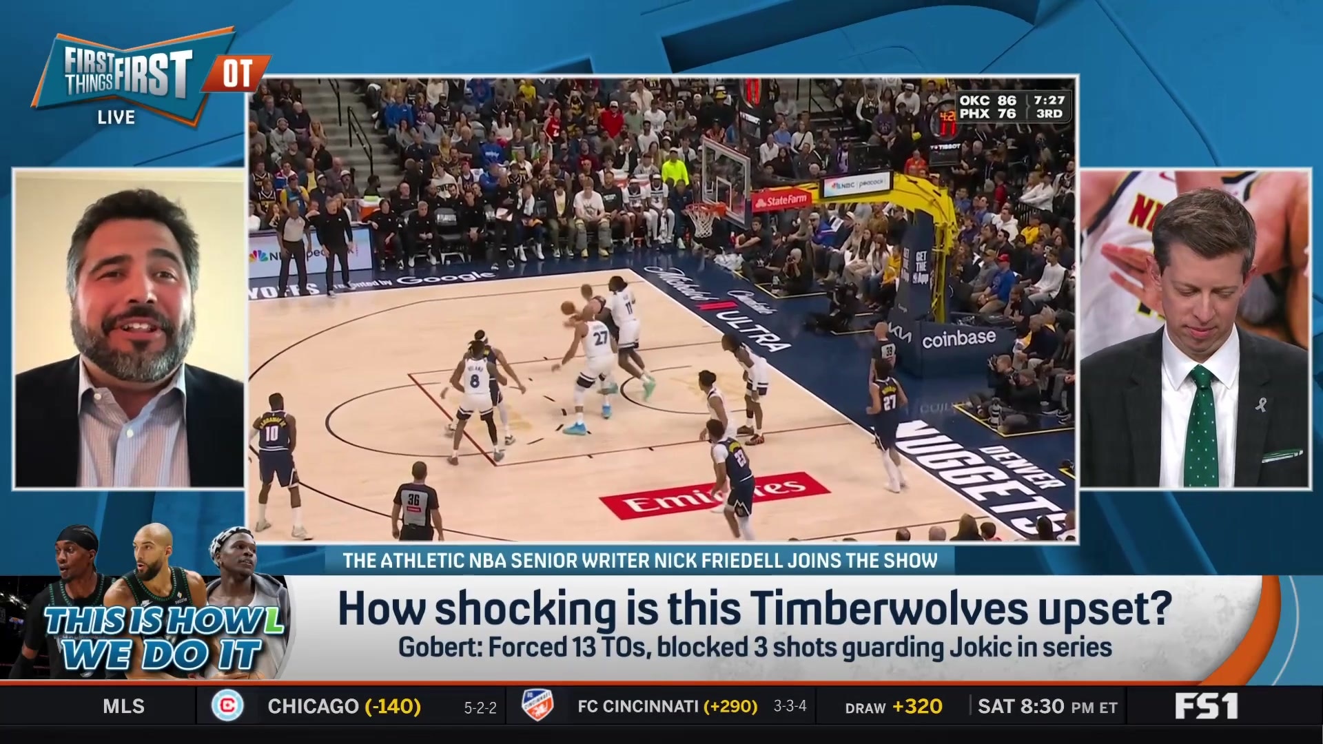 Nick Friedell on Timberwolves upsetting Nuggets: "Gigantic for them"