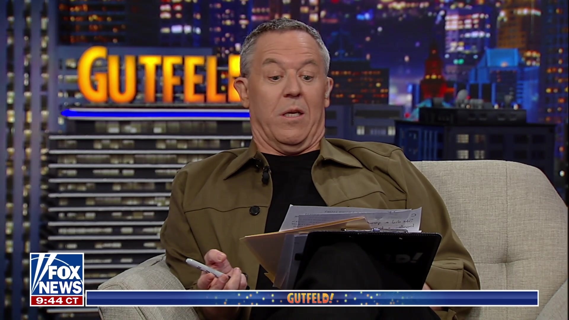 Greg Gutfeld's "Noem-wrecker" pun for Corey Lewandowski