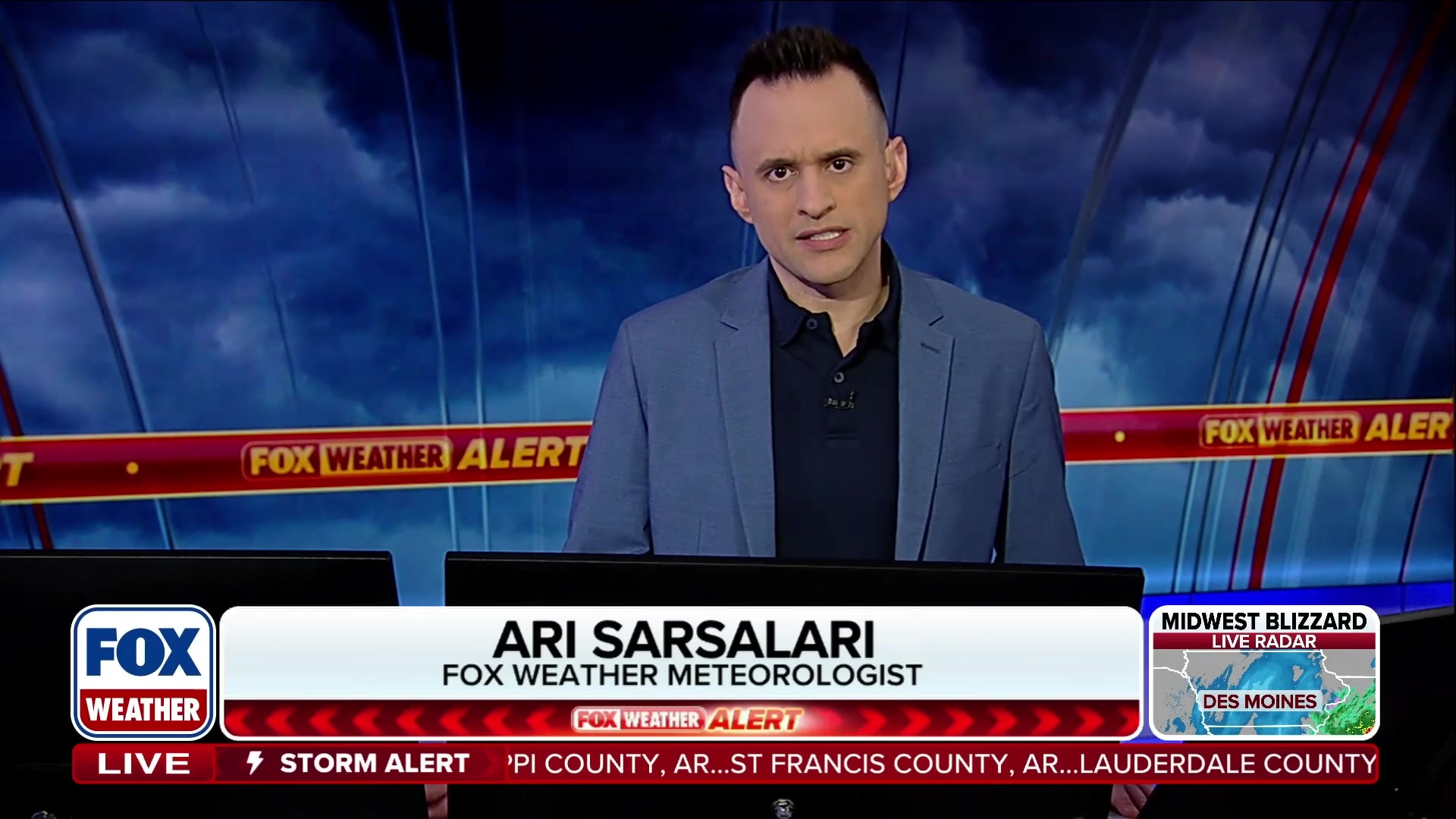 Fox Weather provides severe weather overview and radar threat across US