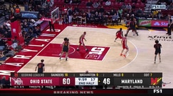 Amare Bynum gets an easy layup off the assist