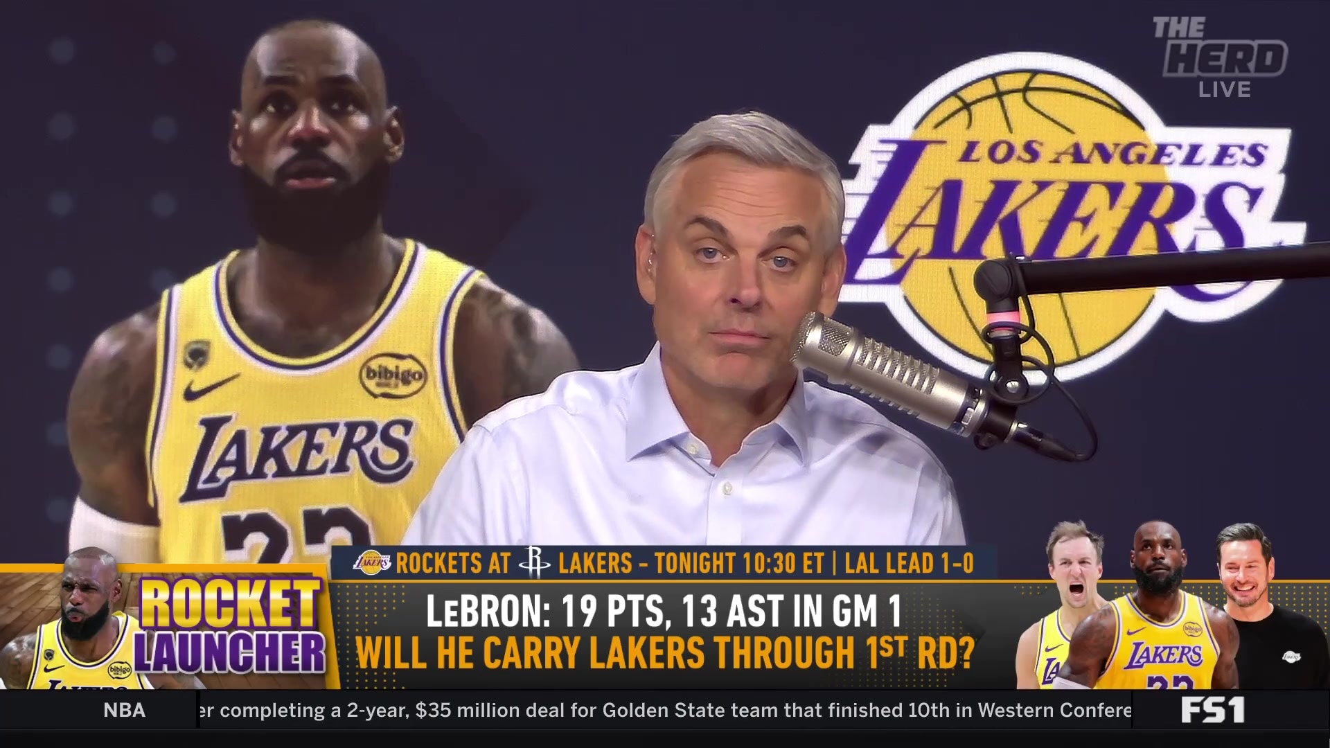 LeBron James' defensive effort praised by Colin Cowherd